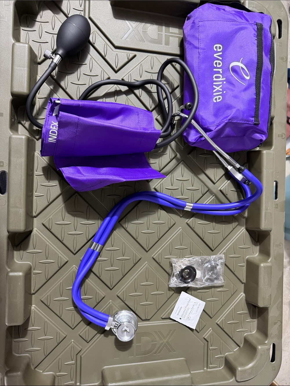 Purple Blood Pressure Cuff and Stethoscope Set